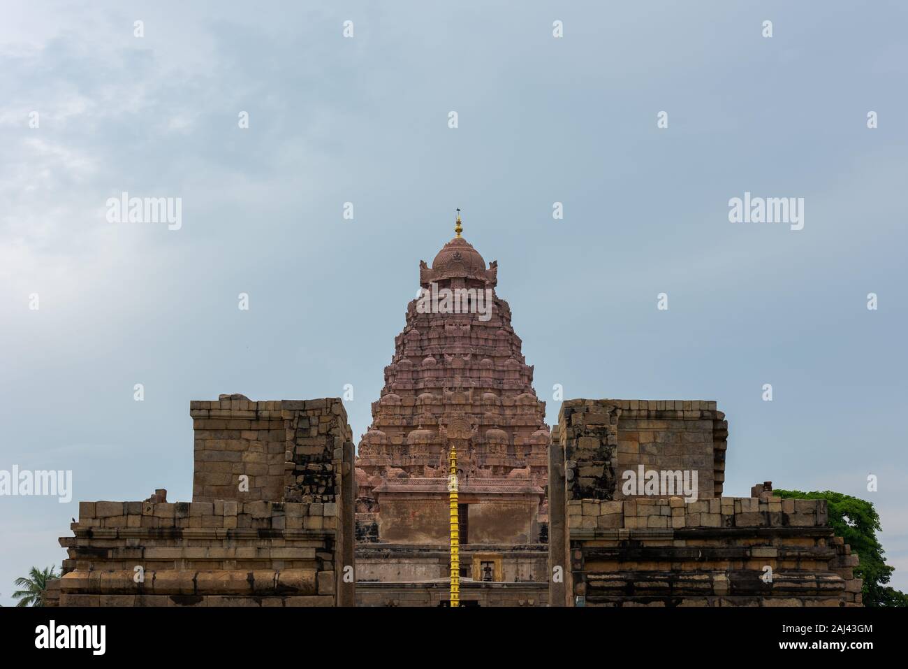 Temple Brihadeeswarar Gangaikonda Cholapuram, dans le Tamil Nadu, Inde du Sud sur l'image Banque D'Images