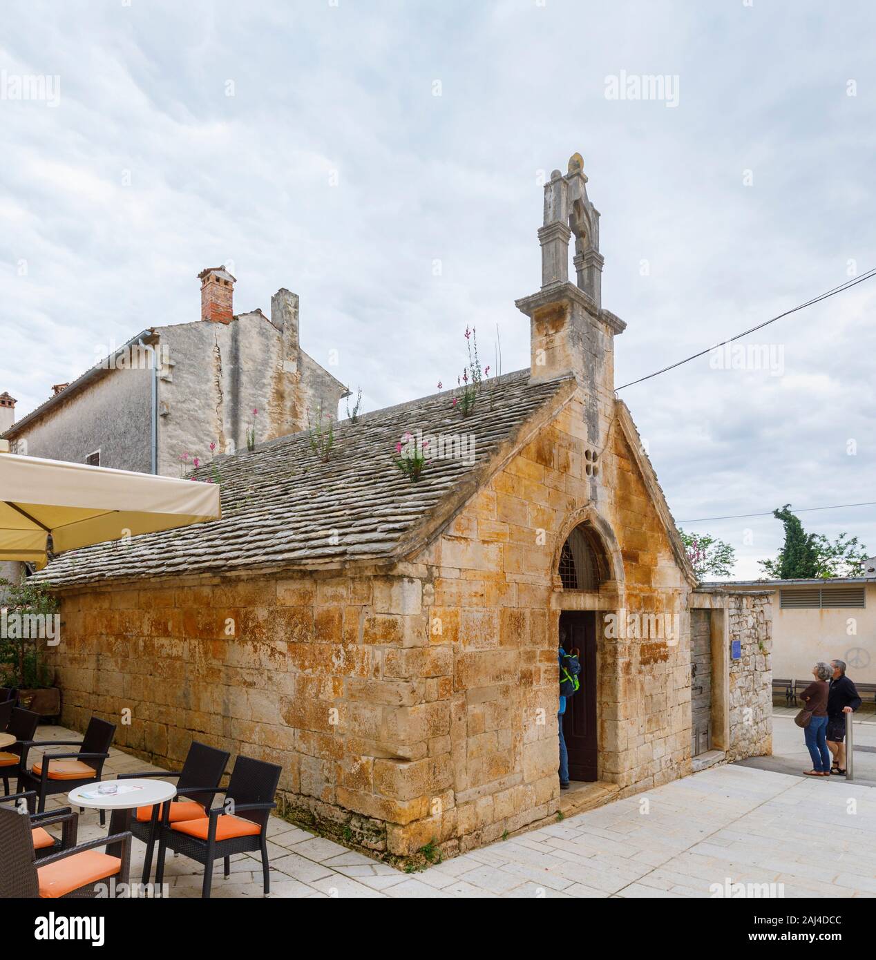 Église Saint Esprit, balle, une petite colline située dans le comté de l'Istrie, Croatie Banque D'Images