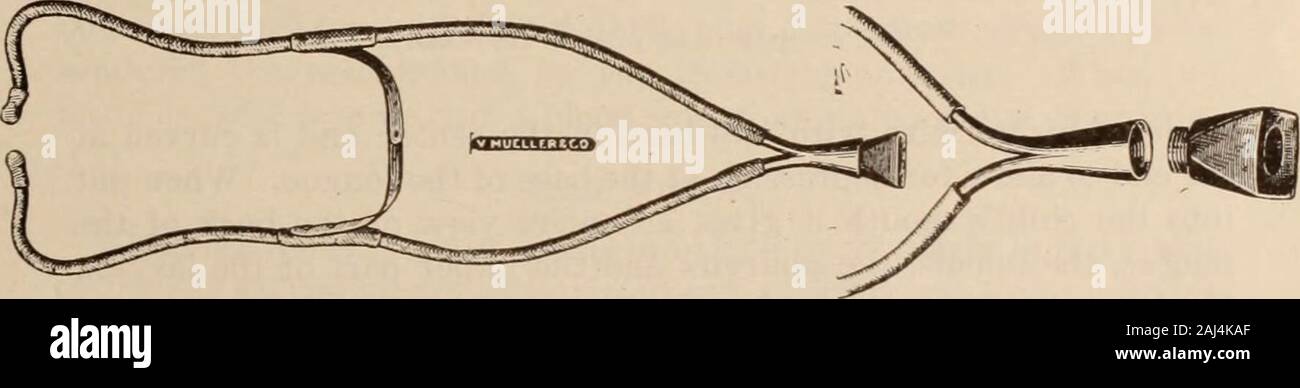 Interstate medical journal . le contour du rectum et d'éviter les plis dans le mucousmembrane-et il y a peu de danger de l'éclatement des thermomètres ing, en fait beaucoup moins de danger que lorsqu'il est inséré dans la bouche. Il devrait même arriver que le thermomètre n'est pas thedanger casser grand. L'enfant devrait être donné un peu d'huile de ricin et le fragment seront poussés dehors avec les selles. Aucun manuel n'est nécessaire de référence. Il existe des thermomètres rectaux sur le marché, la plupart d'une ampoule en saillie à l'extrémité inférieure de cette valuablepurpose La seule sert est de rendre le toucher rectal ther Banque D'Images