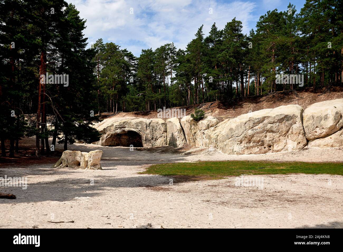 Grottes de grès à Blankenburg Harz Allemagne Banque D'Images