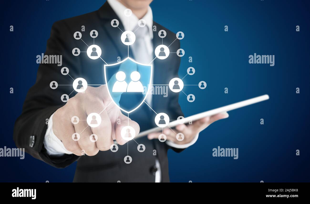 Les ressources humaines, des soins et des services à la clientèle, gestion des ressources humaines et de la protection Banque D'Images