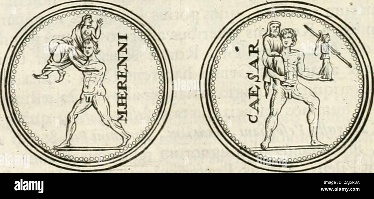 Religio Romanorum Veterum castrametatio, disciplina militaris ut & balneae antiquis numismatibus & ex lapidibus demonstrata . Loqxiemur pietatem Pofl : religionis de ea qux efl : ergxParenteSj numifmata monftrarunt quam nobis de AUr-co patreni fuper Herennio, qui humcros geftat. Et Cxfaris fimiliter ^perilla videtur rUAs, qui patrem Anchl rrojjevd fenindorfoportavit-., 6c TrojxPalladiumlupermanum:28 r/r|/7/"^ dixit, Jli pie t^neas. Lidi ?mois. PffMJ ergaTnreiues CkOni£ Hanc Pietatem homines un Ciconia receperunt , Vetirum Romanoru qux m 2A. 113 Banque D'Images