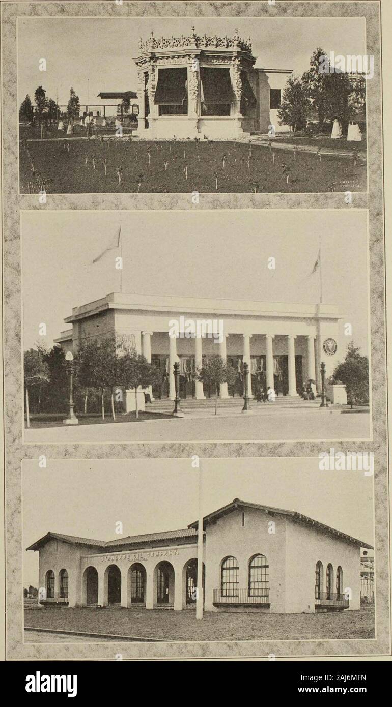 Le Guide Officiel Livre de la Panama-California Exposition San Diego 1915 . forwomen est qu'exploités par l'Y. W. C. A. dans le commerce et d'IndustriesBuilding. RESTAURANTS restaurant le plus important est le Café Cristobal sur le côlon. theCalk face à Alameda L'Alhambra Café est situé au pied de l'isthme sur thenorthwest coin du côlon Calk et plusieurs salles à manger sont sur le site oppo-côté de l'Isthme près de l'autre côté de la rue. Les jardins de la crème glacée qu'arein même quartier. Au deuxième étage de l'Indian Arts une buildingis salon de thé dainty exploités par les filles de l'Am Banque D'Images