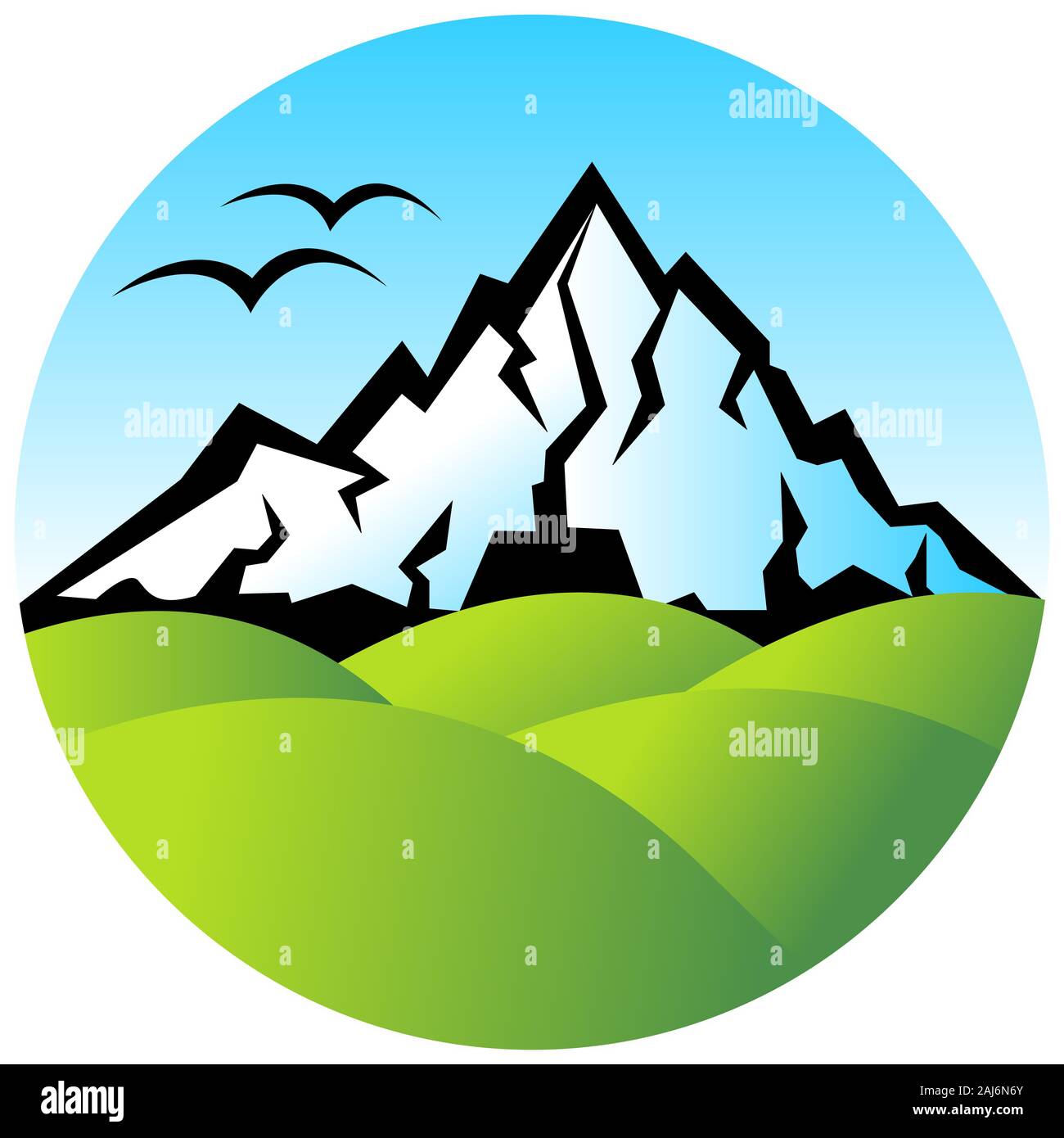logo collines Banque D'Images
