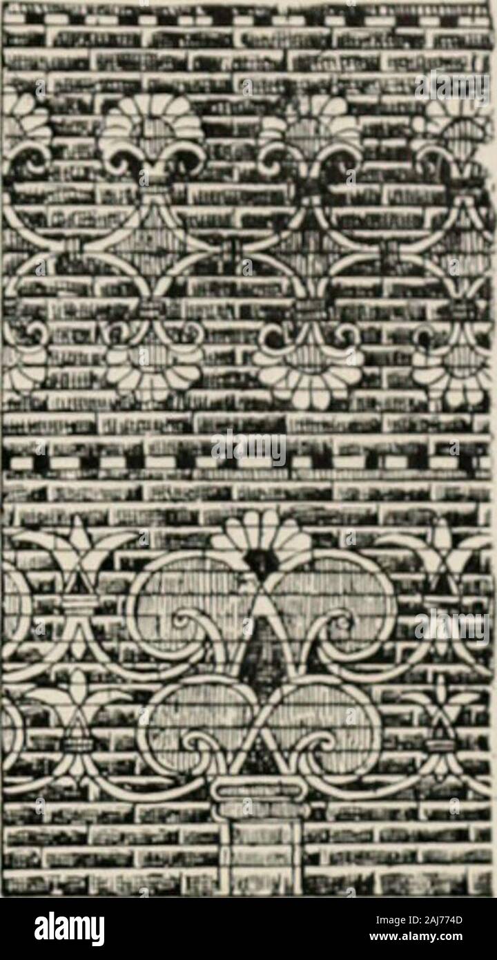 Les périodes de décoration . Comme-VK IAN exemple, dans la figure 5, l'ure-lotusbud andblossom theyappear pad, comme dans la nature.La figure 3 montre l'blossomwhen beginsto flétrissent. La figure ?^^^•* 6 montre le bourgeon, pad et fleurir comme representedon un monument de l'Égypte ancienne;I, 2 et 4 montrent les formes décoratives.Les figures i et 2, Planche 2, sont d'aceiling à Athènes ; Figure 3 à partir d'un moi-di:cval tile ; 4 en un autel ; 5 un an-cace bijou étrusque ; Figure 6, un Egyptianform conventionnelles ; 7 est un détail du mythe d'Osiris ; 8, une ancienne traiter-ment ; 9 montre le Sphinx, et, d'ourmind, l'origine de la fleur-de- Banque D'Images