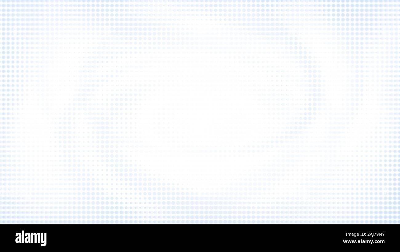 Fond vortex demi-ton bleu clair abstrait sur blanc avec espace de copie. Motif pointillé créatif, modèle de conception et illustration. Banque D'Images