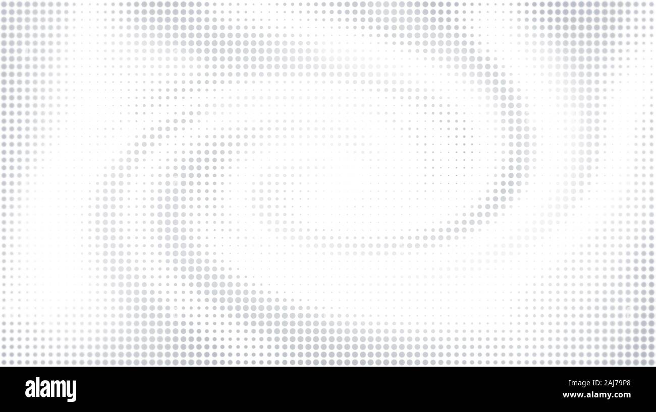 Résumé Contexte le vortex de demi-teintes gris blanc avec copie espace. Motif pointillé créative, design et l'illustration. Banque D'Images