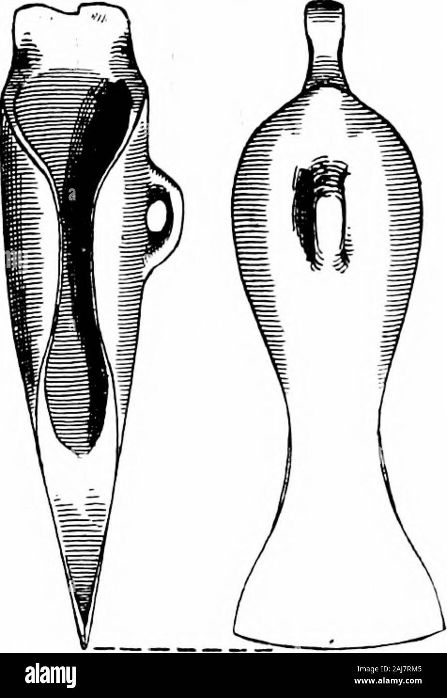 Un guide pour les antiquités de l'âge du bronze dans le ministère de la et mediaeval antiquities . Fig. 130.-winged celtes, Swiss lake-logements. thickh sont parsemées autour de leurs côtes : ainsi. Lake Neuehatel a]nore de trente, alors qu'une cinquantaine sont dispersés autour de l'Lakeof de Constance. Dans la majorité des cas, botli bronzeantiquities et pierre sont trouvés, mais certaines villes, comme ça à Schachenon Iselong Le Lac de Constance, presque exclusivement à l'âge de bronze.Dans d'autres, comme à Vinelz dans le lac de Bienne, et Saint-blaise dans le lac d'Neuehatel, une période de transition de la pierre à metalis clea Banque D'Images