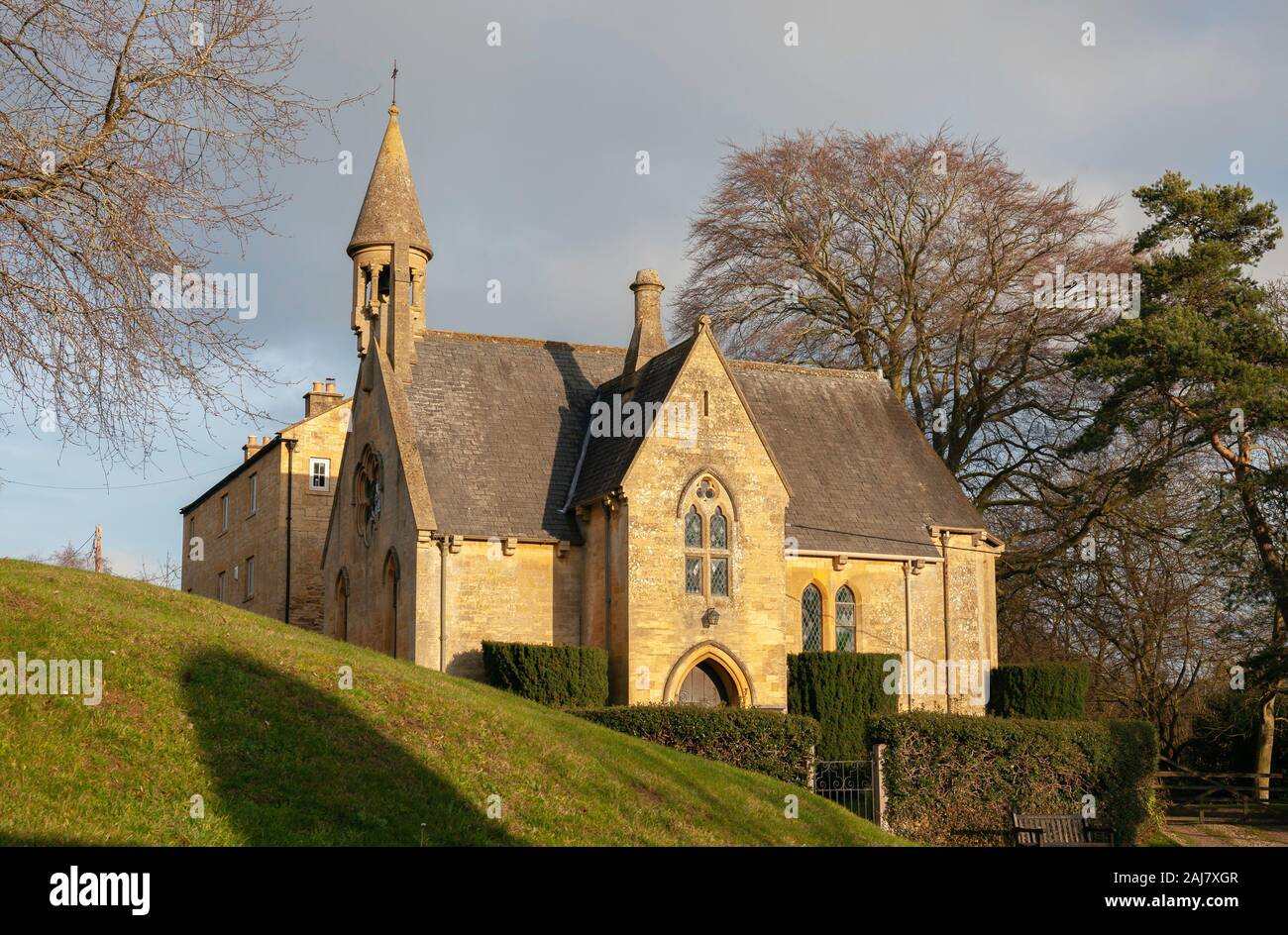 Église à vaste Campden, Cotswolds, Gloucestershire, Angleterre. Banque D'Images