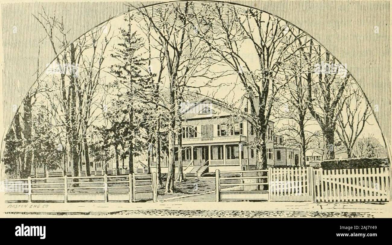 New Bedford, Massachusetts : son histoire, les industries, les institutions, et les attractions d'une taille . à quatre pouces, dont l'totallength est de cinq mille huit cent douze pieds. Je décembre 1887, il y avait à utiliser cinq cent quarante-sevenstop portes, quatre cent dix-fontaines, cinq mille quatre cent quatre-vingt-dix-hun-cinq robinets pour l'approvisionnement national, quarante-deux mètres pour I02 NEW BEDFORD. fins de fabrication, soixante mètres à des fins domestiques, andtwenty-huit moteurs. La consommation quotidienne moyenne au cours de l'année 1887 était de trois millions de quarante-sept mille quatre cents. fourgallons L'esti Banque D'Images