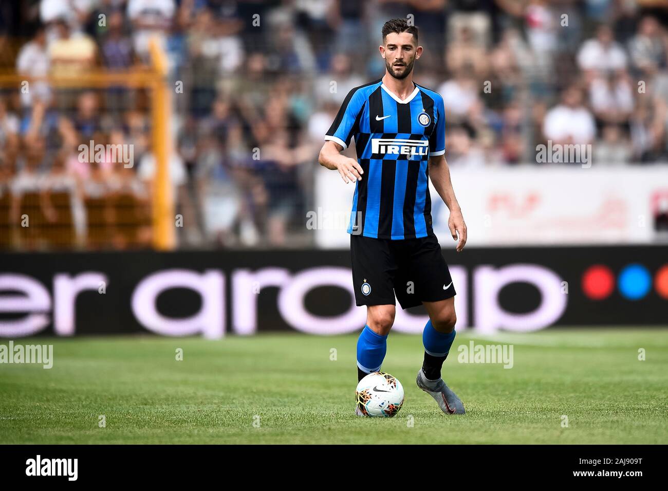 Lugano, Suisse. Juillet 14, 2019 : Roberto Gagliardini de l'Internazionale FC en action lors de la pré-saison match amical entre le FC Lugano et le FC Internazionale. Internazionale FC 2-1 sur le FC Lugano. Credit : Nicolò Campo/Alamy Live New Banque D'Images