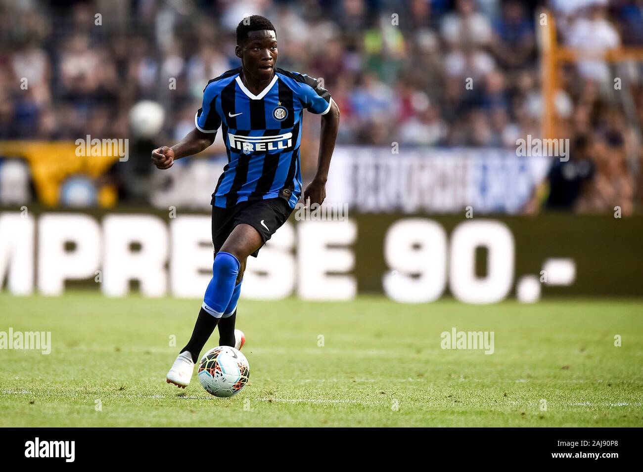 Lugano, Suisse. Juillet 14, 2019 : Lucien Agoume de l'Internazionale FC en action lors de la pré-saison match amical entre le FC Lugano et le FC Internazionale. Internazionale FC 2-1 sur le FC Lugano. Credit : Nicolò Campo/Alamy Live New Banque D'Images