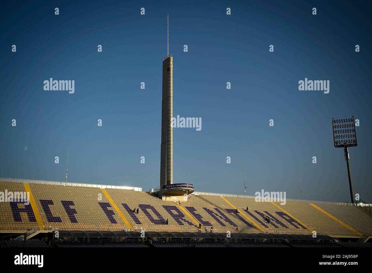 Florence, Italie. 11 août, 2019 : stade Artemio Franchi est photographié avant l'avant-saison friendly match de football entre la Fiorentina et Galatasaray SK. La Fiorentina a gagné 4-1 au Galatasaray SK. Credit : Nicolò Campo/Alamy Live News Banque D'Images