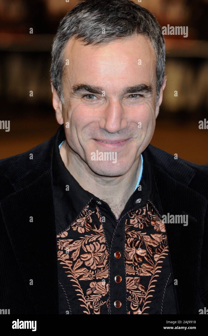 Daniel Day Lewis. Première mondiale de 'neuf', Odeon Leicester Square, Londres. UK Banque D'Images