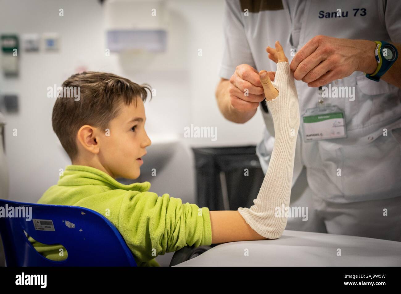 Urgences adulte d'un centre hospitalier Banque D'Images