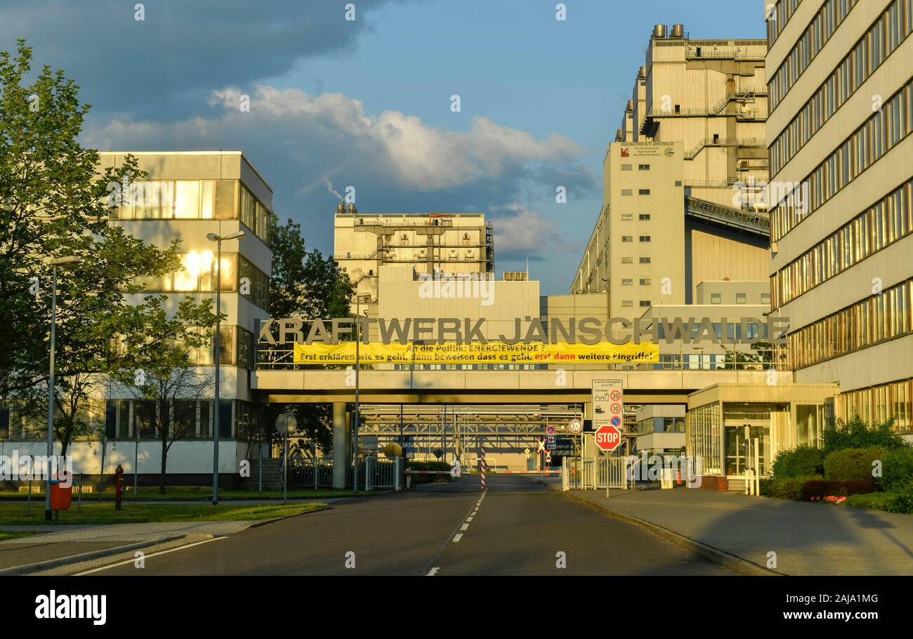 LEAG-Kraftwerk Jänschwalde, Brandebourg, Allemagne Banque D'Images