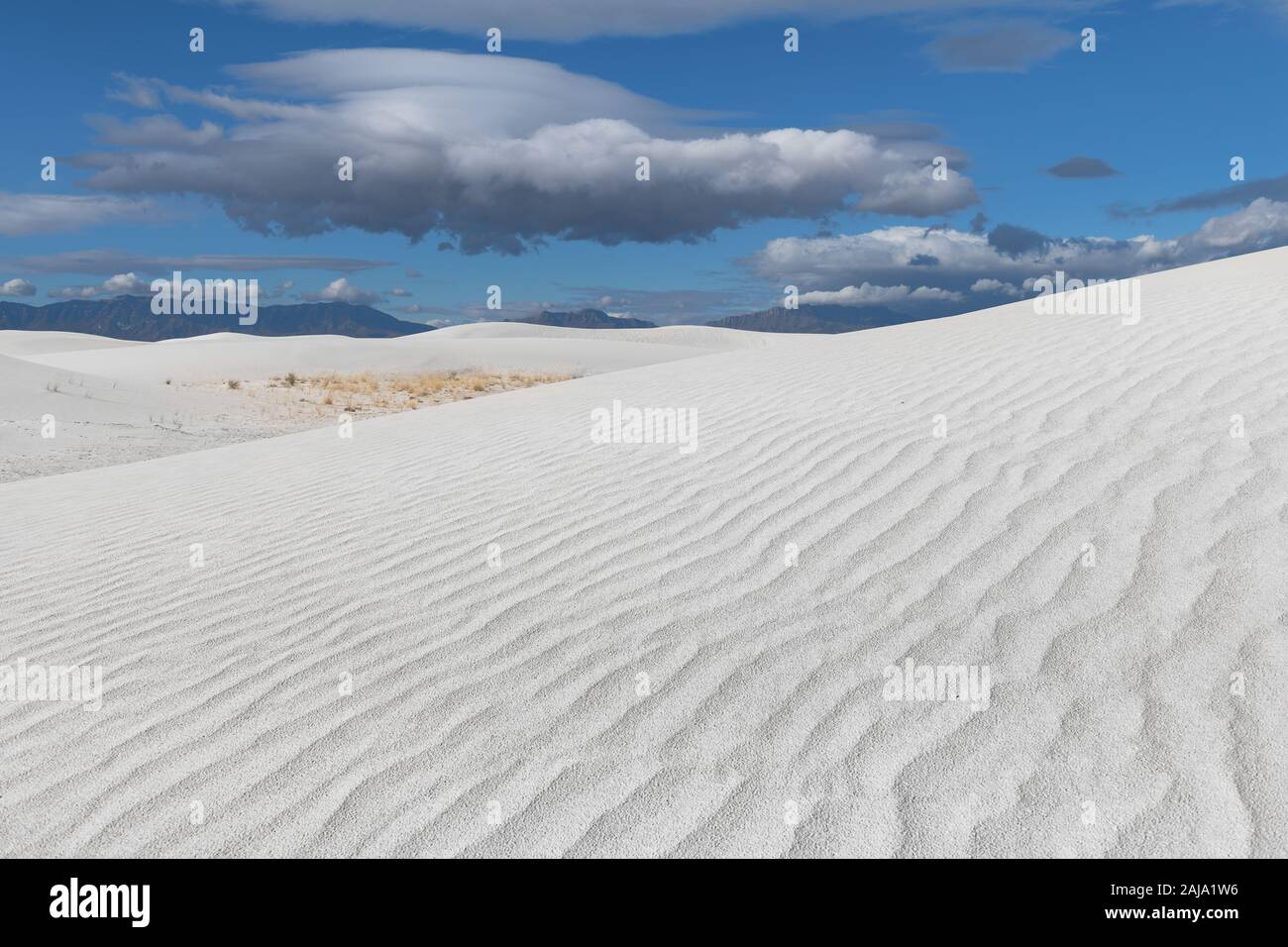 Dunes au White Sands National Monument près de Alamogordo, Nouveau Mexique Banque D'Images