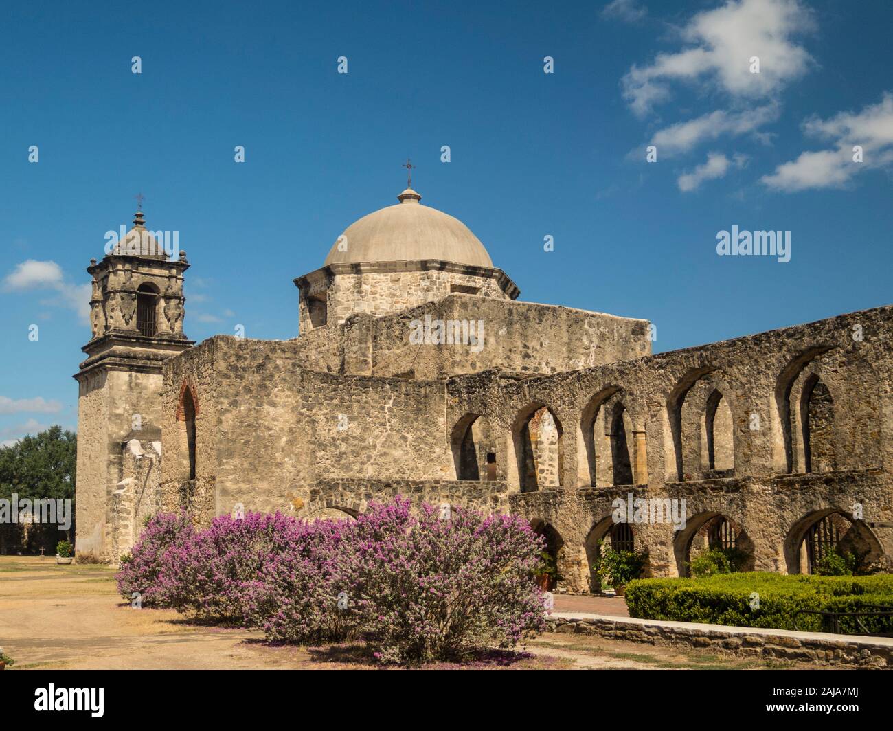 Mission San Jose, la Reine des Missions, San Antonio, Texas Banque D'Images
