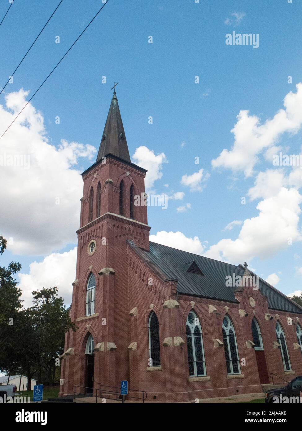 L'Église catholique Sainte-Marie à High Hill, Texas, l'une des 5 églises peintes près de Schulenburg Banque D'Images