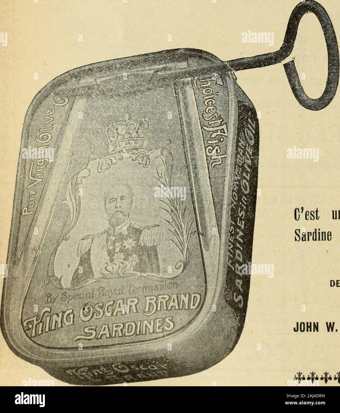 Le quincaillier (Juillet-Decembre 1905) . Feuille d'érable-esc 48, boîtes 15c 1 lb. 1.25Empois San Toy . La CST Caisses 60 paquets ft 5c 2,40 Caisses 60 paquets un 10c 4,75 Eagle Borax La doz Caisses 60 paquets, 6 oz .. 45 Caisses 60 paquets, 1 lb 90 escompte 5  % sur toutes marchandises. Fret sur cafe 5 Esc. L'Empire Tobacco Co. MONTRÉAL Tabacs ft chlquer La to Bobs 6s et 12s 45 128 46 (ancienne monnaie Fox 12s 48 Payer 7rouleau de tabac est de 56 ft. Rosebud 46 Empire Ivy 51 7s 60 8. H. & A. S. EWINQ, Montréal Poudre ft Pate Vienne La dox Canistre de 1 lb 2,25 Canistre éfa V2 lb 1.26 Canistre de V4 0,76 lb. Banque D'Images