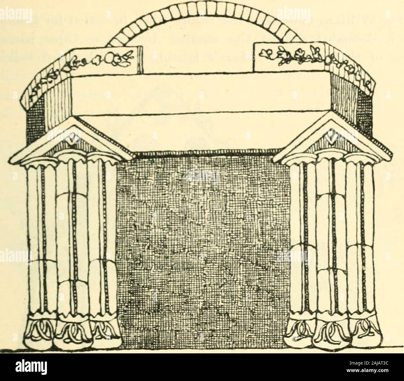 Tours en Ecosse 1747, 1750, 1760 . appelé par Ptolémée Jena.^ au 5ème, j'ai quitté la porterie, et d'aller plus vite à lavis, au large de la route à Dumfries, est venu à cinq milles d'une petite rivière appelée le Tarf, et dans un autre mile à Tungland ^sur la Dee, qui est généralement considéré comme étant l'Devaof Ptolémée, sur lesquels nous jjassed sur une builtout, pont de l'abbaye, où l'église paroissiale est maintenant, avec aSaxon doorcase à elle. L'abbaye est entièrement ruinée, et d'greatpart il a été miné ces derniers temps pour l'amour de la pierre. Elle examinait la possibilité d'une abbaye de l^rjemonstratenses foimded, par Fergus, Seigneur ofGalloway, Banque D'Images