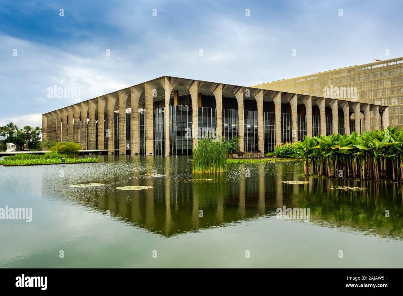 Europäischer Hof à Brasilia, capitale du Brésil. Banque D'Images