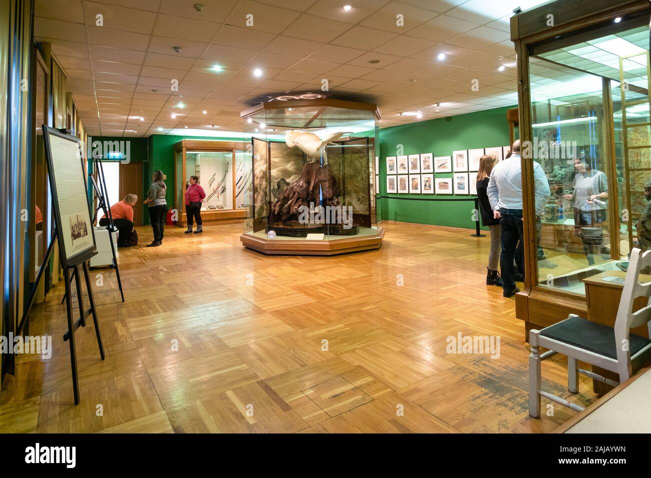 Moscou, Russie - 2 janvier 2020 : les visiteurs en salle d'arts japonais dans la région Musée d'Art Oriental au Boulevard Nikitsky. Le musée conserve, de la recherche Banque D'Images