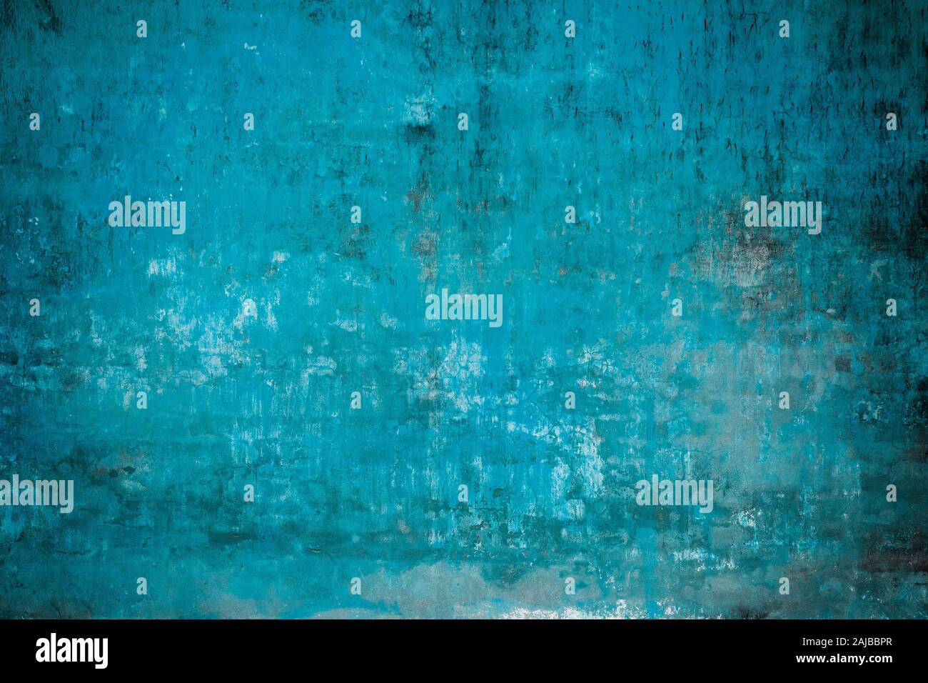 Du vrai wall background, bleu clair, grunge texture. Banque D'Images