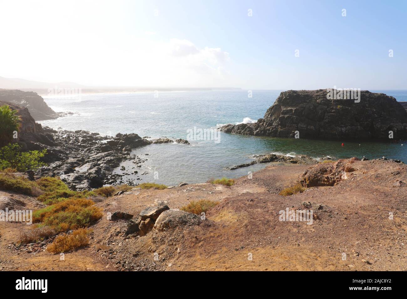 El Cotillo rocky incroyable plage sauvage à Fuerteventura, Îles Canaries Banque D'Images