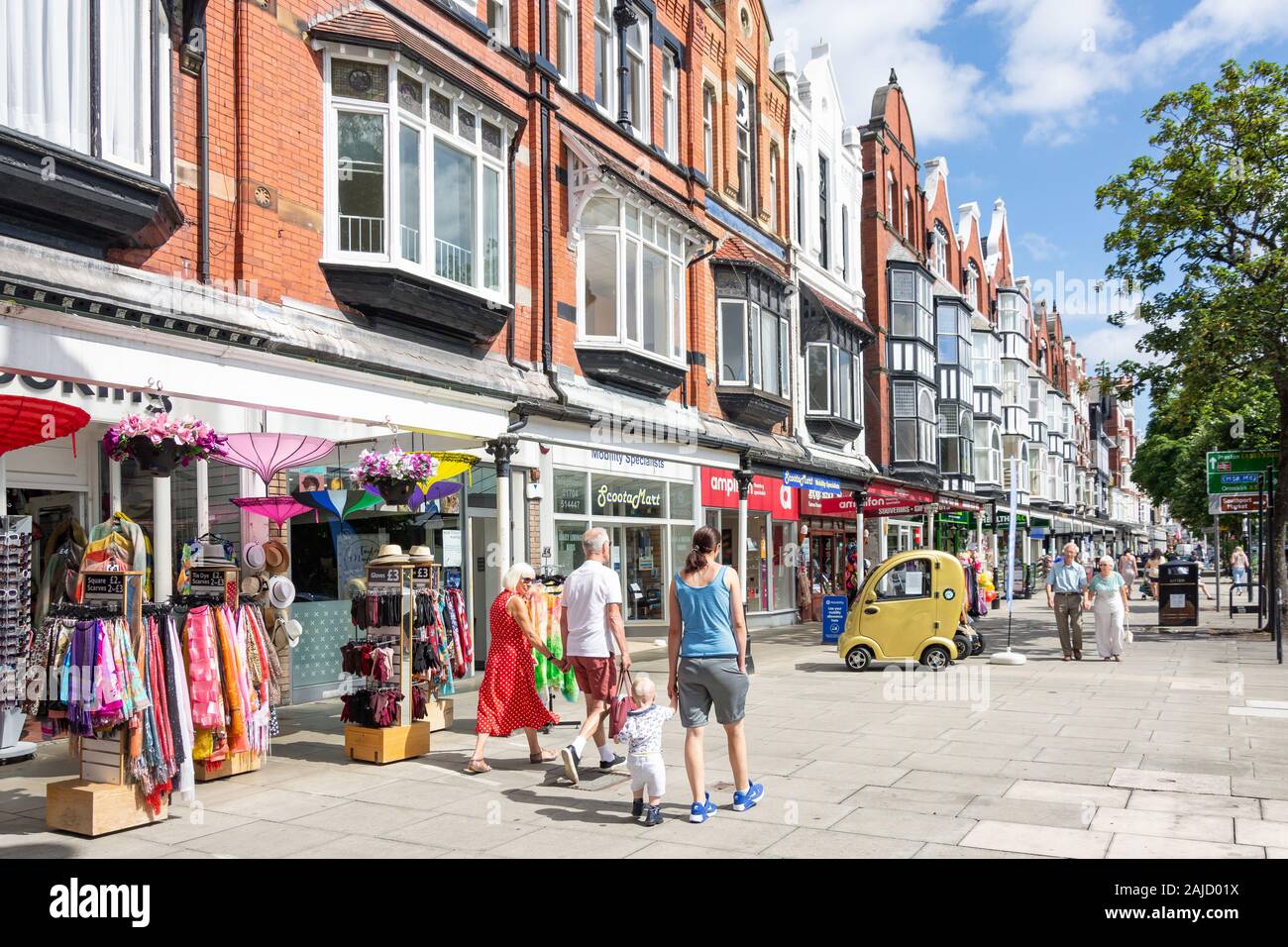 Lord Street, Southport, Merseyside, Angleterre, Royaume-Uni Banque D'Images