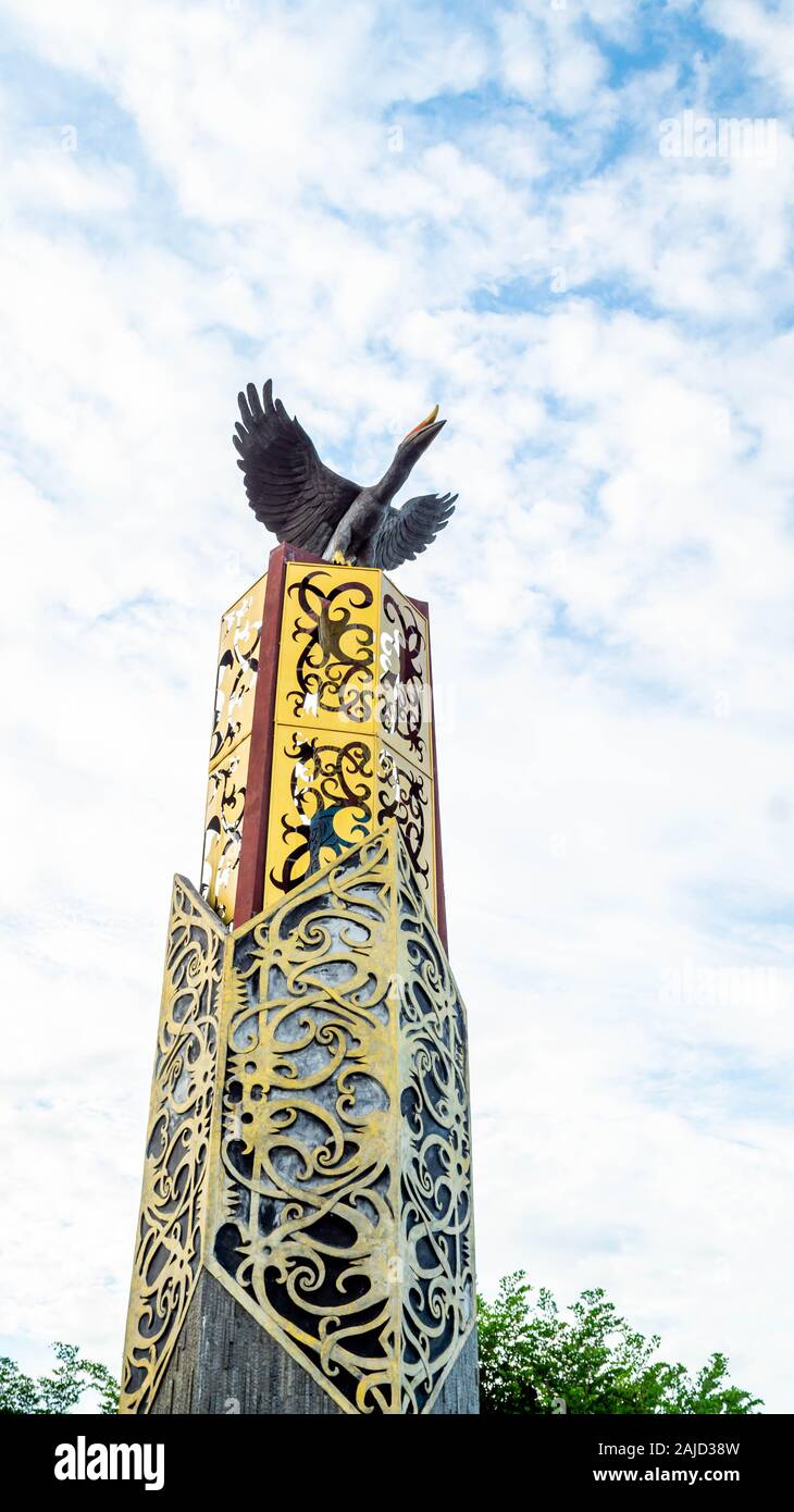 Cinta Damai, Tugu monument emblématique de Tanjung Selor / monument, Bulungan, Indonésie Banque D'Images