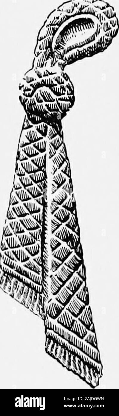 Mer Égée ; archaeeology archaeeology introduction à la Grèce de l'époque préhistorique . mita-tion des trompettes d'argile, round qui serpentstwist leurs corps sinueux (Fig. 55, 3). Thetrumpet était évidemment un accom-paniment régulière de Minoan culte religieux, et la conque shell a été utilisé comme une trompette ; nous en voyons un intaglio onan utilisé, et un un bigstone a été retrouvé à Cnossos qui, cependant, ne peut guère avoir servi le but d'un instrument. Un objet sacré dont nous ne savons pas exactement le ^^-| signification est le nœud sacré, qui est vu dans ?**les mains de l'homme assis sur theMelian^ en plein air. Banque D'Images