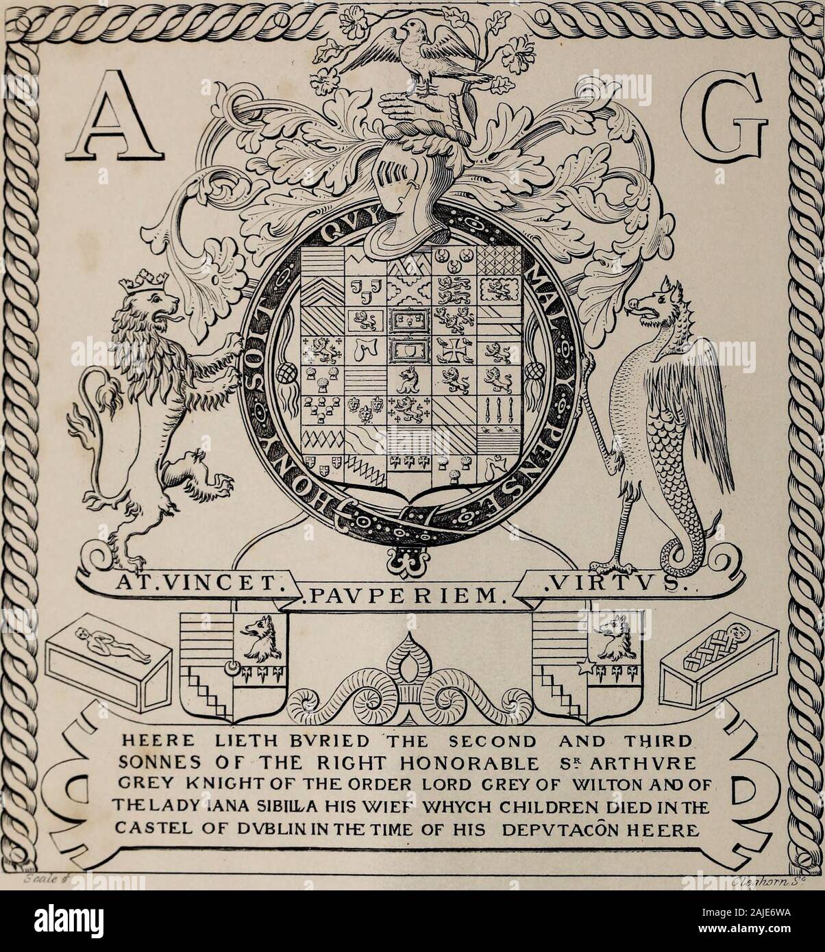 Miscellanea genealogica et heraldica : . ., Et a question :-1. Isabel Maud, née le 16 décembre 1869.2. Beatrice Annie, née le 3 mars, 1871. 3. Mary Shaw, né le 9 mars,1872 ; décédé 11 sept 1880. 4. Charles William Salter, née le 15 juin,1874. 5. Margaret Alice, née le 3 août 1875. 6. ThorntonSutton Frederick, né 6 décembre 1877. 3. Le révérend Henry Shaw, M.A., né le 14 décembre 1831. Principal de Saint John's Collegiate School, Newcastle, N.-É. Le Pays de Galles. Marr. A*pril 13, 1858,Eliza, da. de Pierre Hazeon ; a question :-1. Isabel, b. Le 14 septembre 1859. 2.Fanny, b. 22 déc., 1860. 3. William Godfrey, b. Le 27 septembre 1862. 4.Alfred Cha Banque D'Images