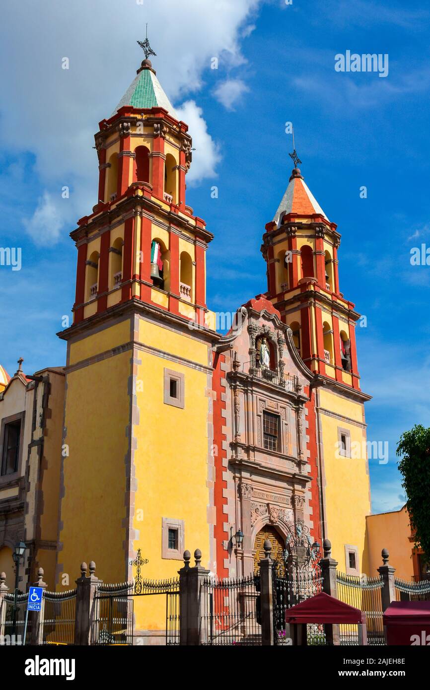 Église de la congrégation de Notre Dame de Guadalupe - Queretaro, Mexique Banque D'Images