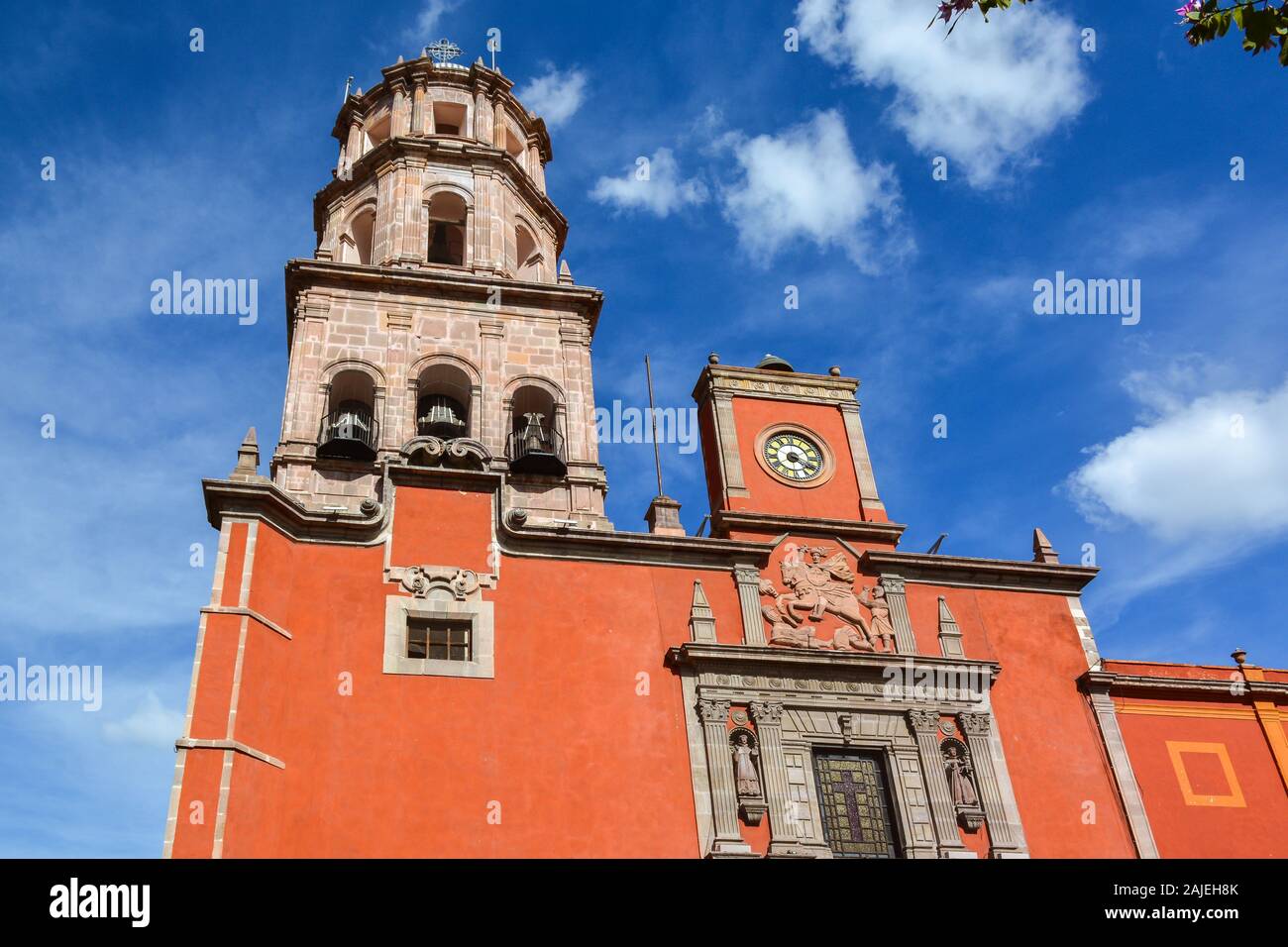 L'église de San Francisco (Templo de San Francisco) - Queretaro, Mexique Banque D'Images