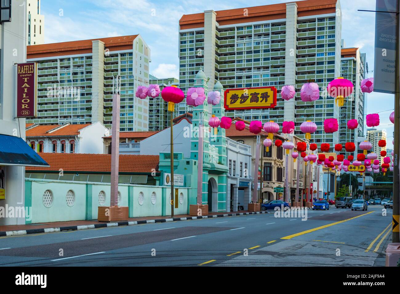 Chinatown Singapour prépare à célébrer l'Année du Rat Nouvelle Année Banque D'Images