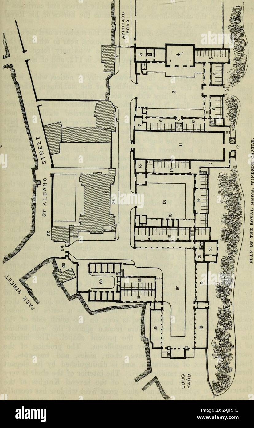 Le guide illustré de Londres : comprenant ses antiquités, architecture, arts, fabrication, commerce, social, littéraire, et des institutions scientifiques, des expositions, et les galeries d'art : avec quelque compte de la principale banlieue et la plupart des localités attrayantes ; illustré par deux cent cinq gravures sur bois, par Branston, Jewitt, et d'autres et une nouvelle carte complète, gravée par Lowry . mariages. 5. Prix du faisceau, avec chambre de nettoyage ad- joindre. 6. Pony stables de 12 stalles, et deux de 6 stalles, la piqûre à cheval écuries de 6 et 8 stalles. 7. Sellerie, au nettoyage et à l'ébullition ro Banque D'Images