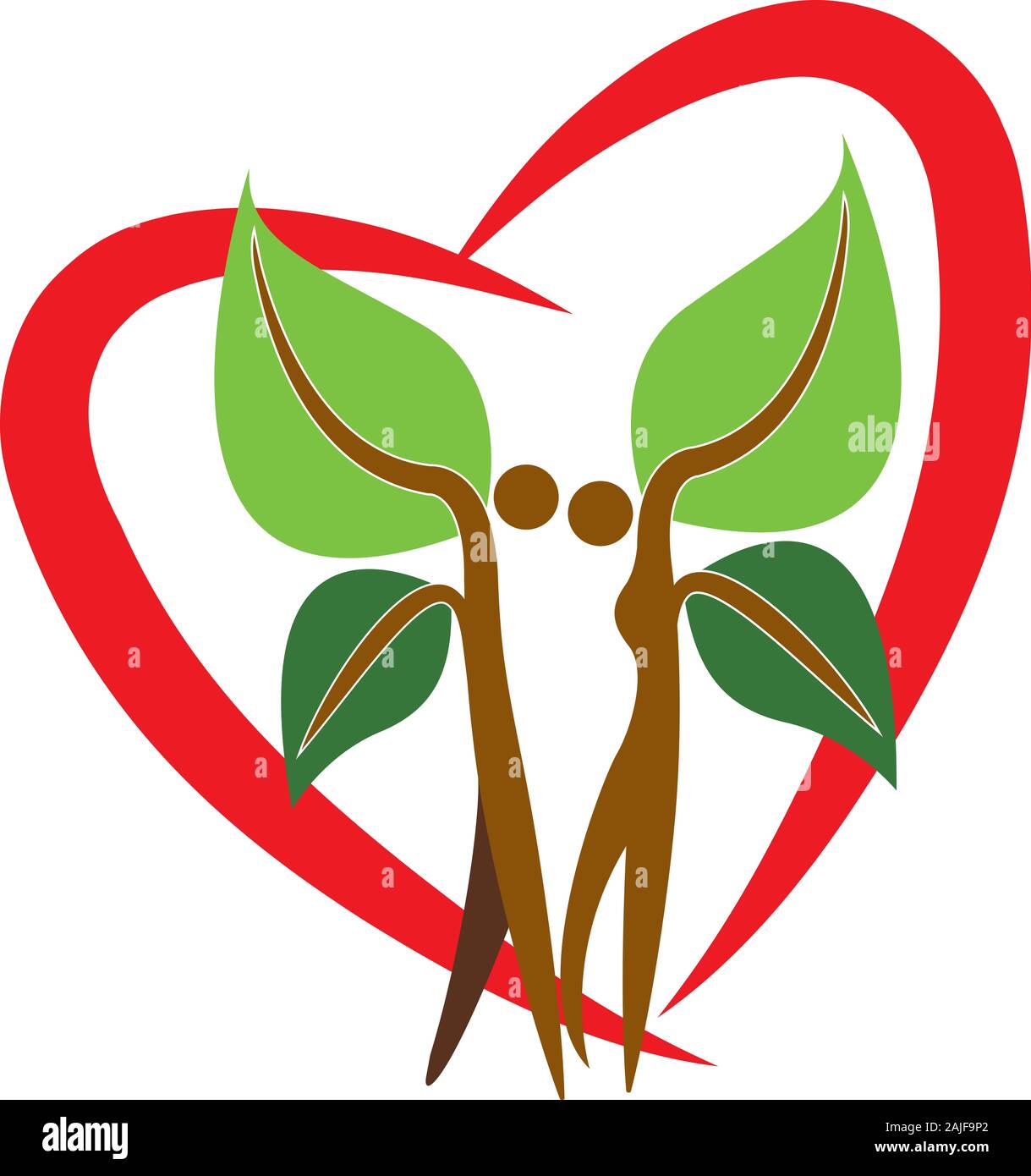 logo de couple Banque D'Images