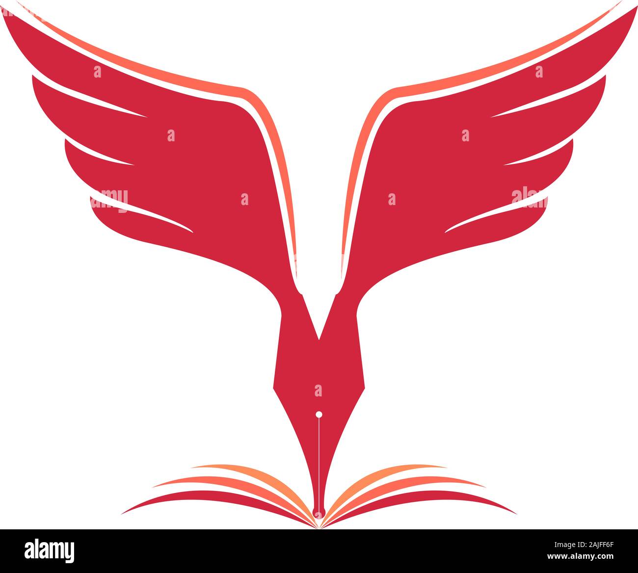 logo stylo mouche Banque D'Images