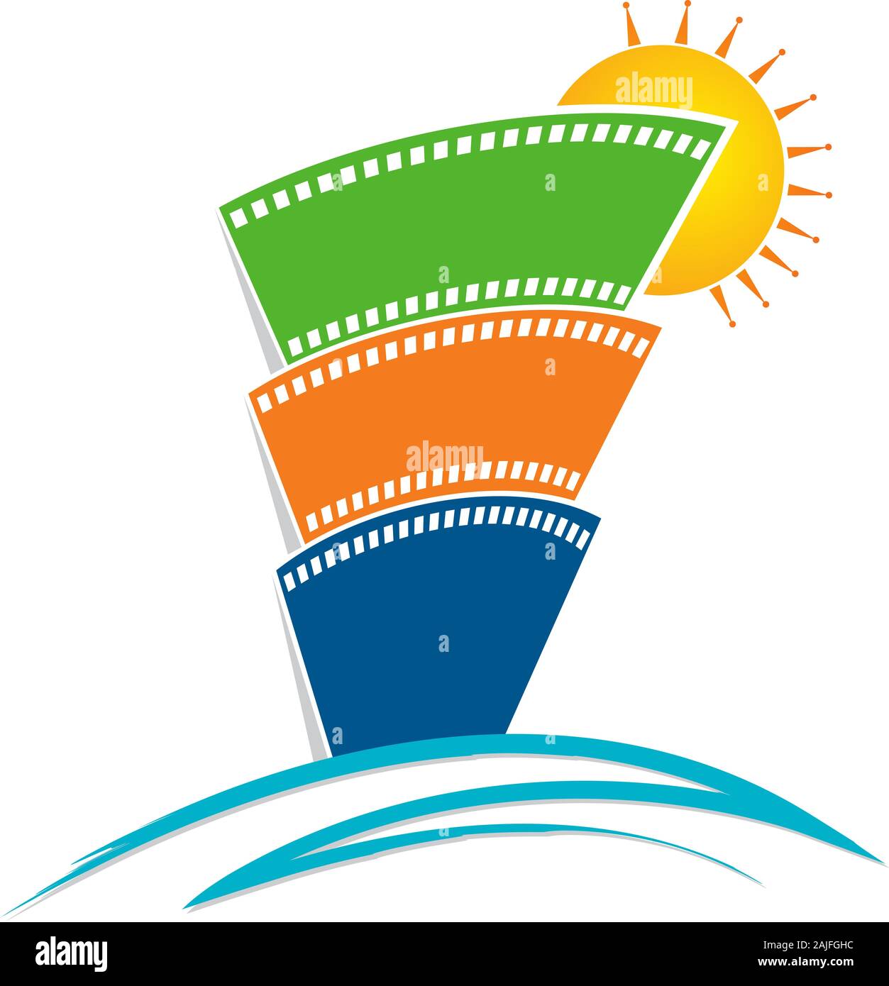 logo de la construction de films Banque D'Images