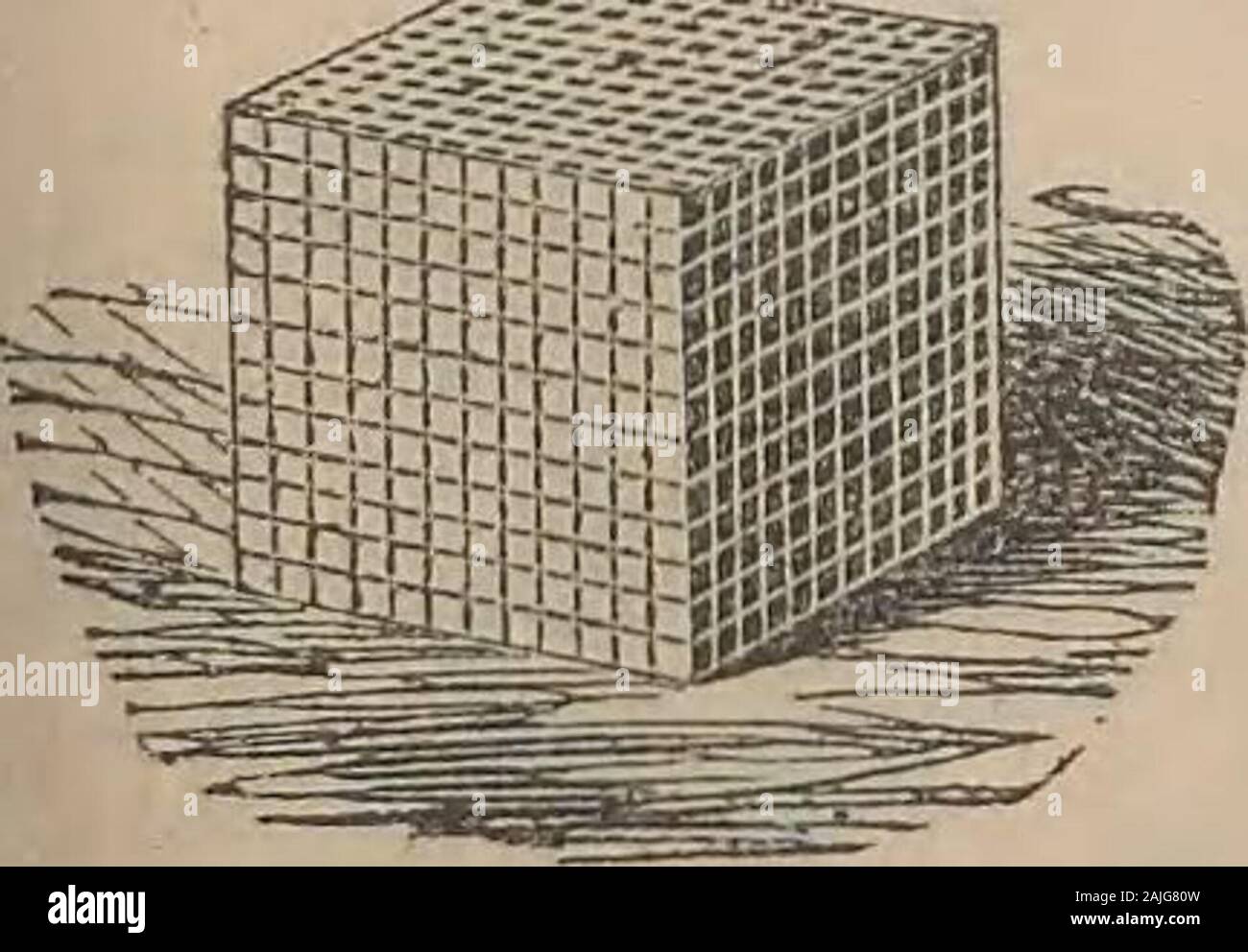 Les premières leçons en chiffres : un livre illustré, conçu pour  l'instruction élémentaire . Mesurer cubes. Leçon 91 LXXXIII. (Voir le  manuel, Sec. L'exercice, VII.)M3 Mesure. Mesurer cubes est utilisé pour  estimer