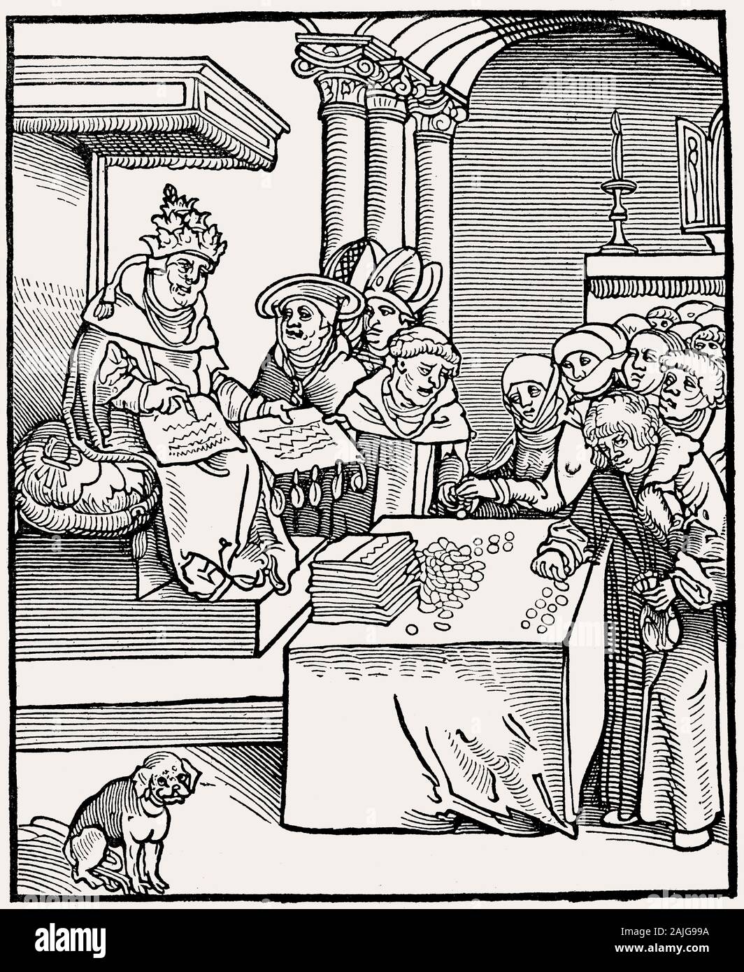 Christi und Antichristi passionnelle par Lucas Cranach l'ancien, 1521, Wittenberg Banque D'Images