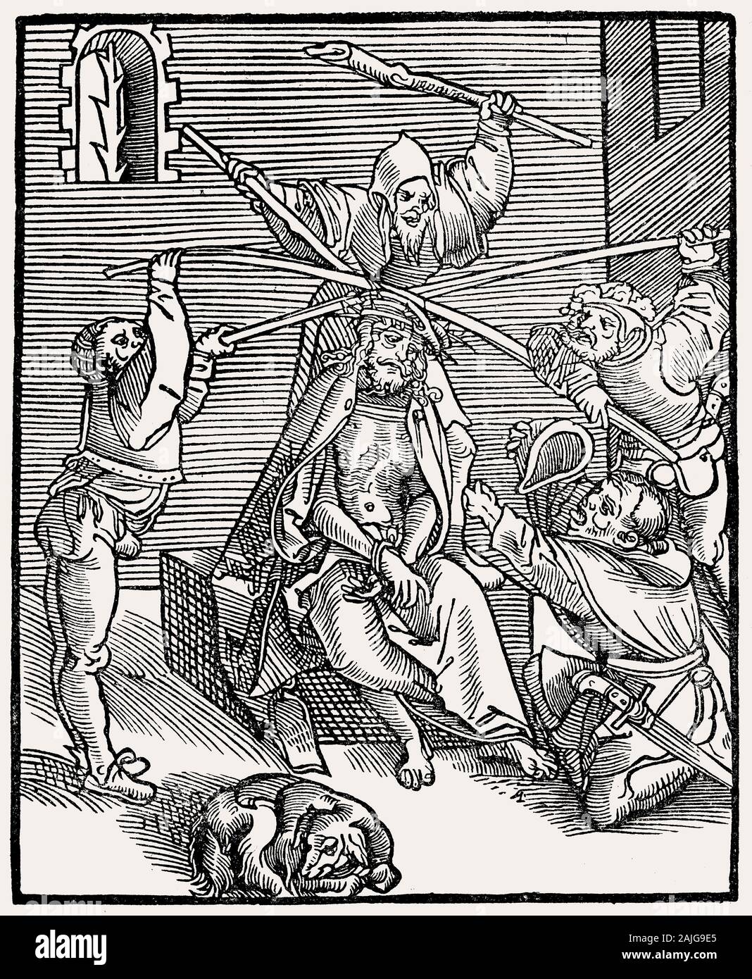 Christi und Antichristi passionnelle par Lucas Cranach l'ancien, 1521, Wittenberg Banque D'Images