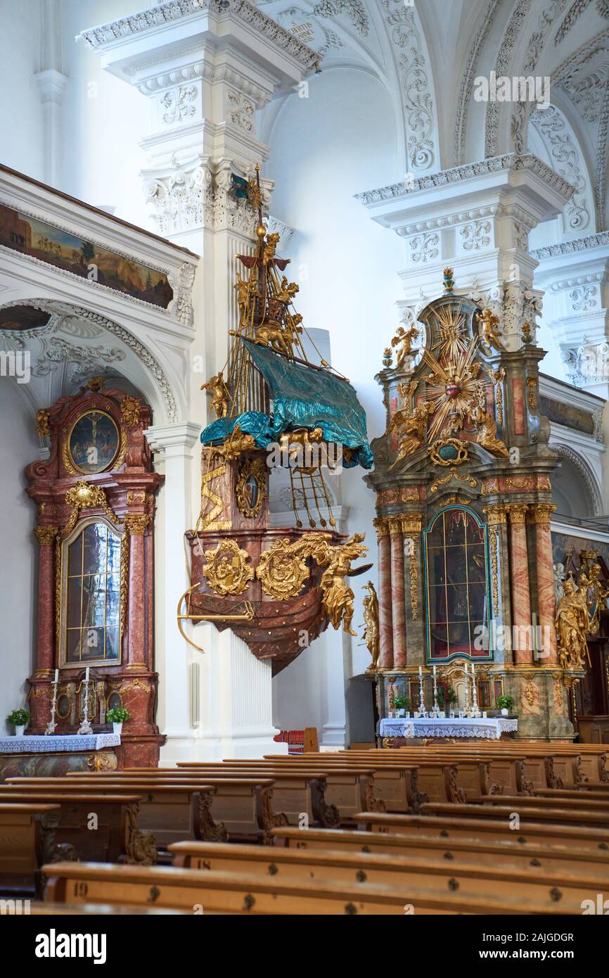 Monastère à Irsee, Bavière, Allemagne, le 31 décembre 2019. Le monastère d'Irsee, le 31 décembre 2019 à Irsee, Bavière, Allemagne. © Peter Schatz / Alamy Live News Banque D'Images