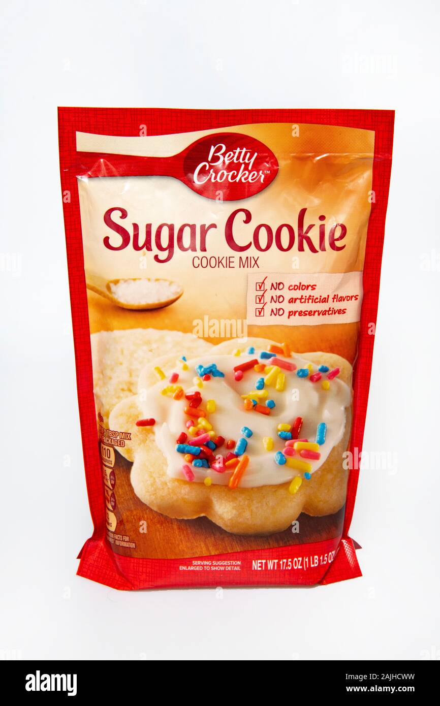 Biscuits au sucre Betty Crocker aliments forfait mix Banque D'Images