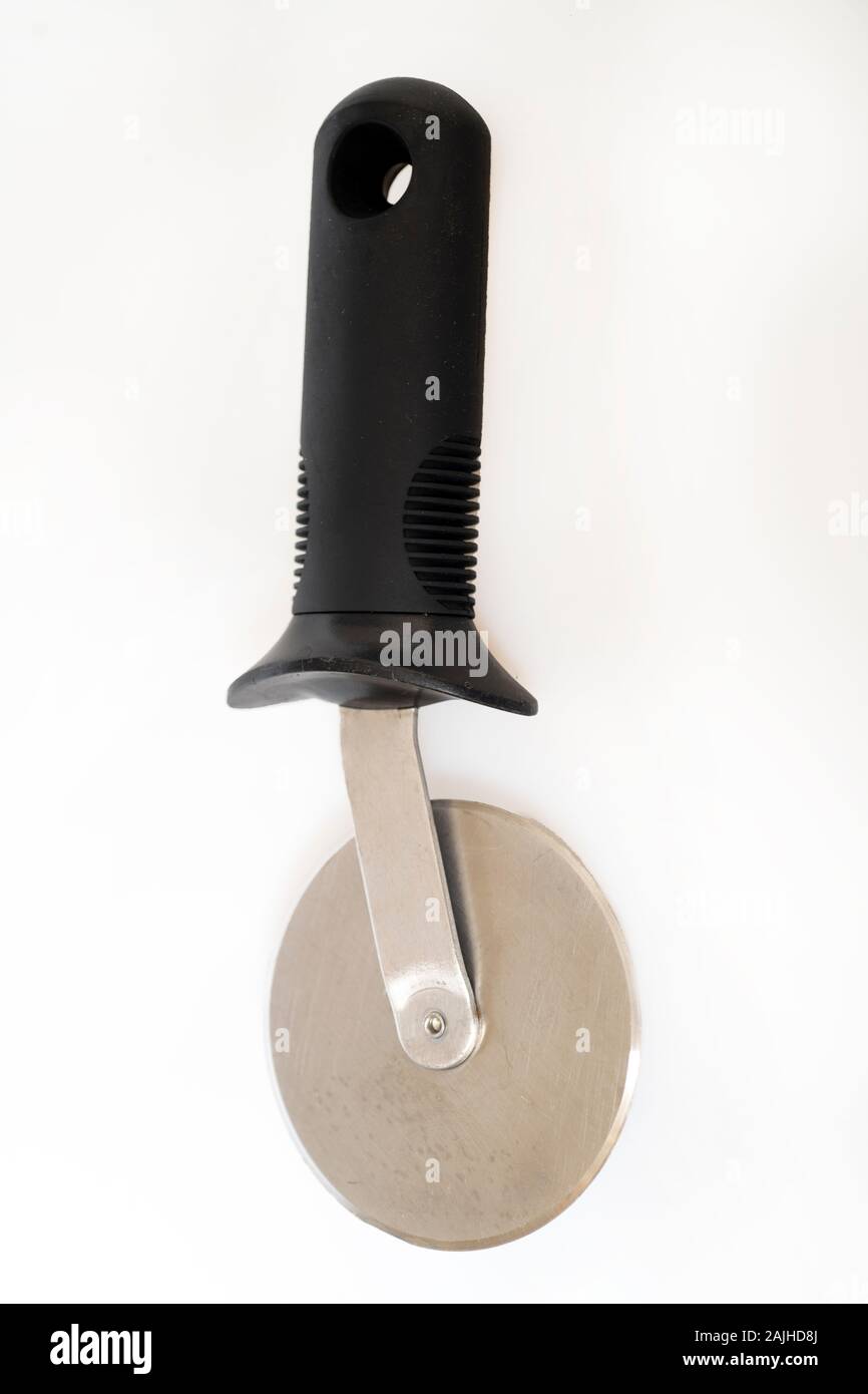 Coupe Pizza slicer molette de l'outil de cuisine Banque D'Images