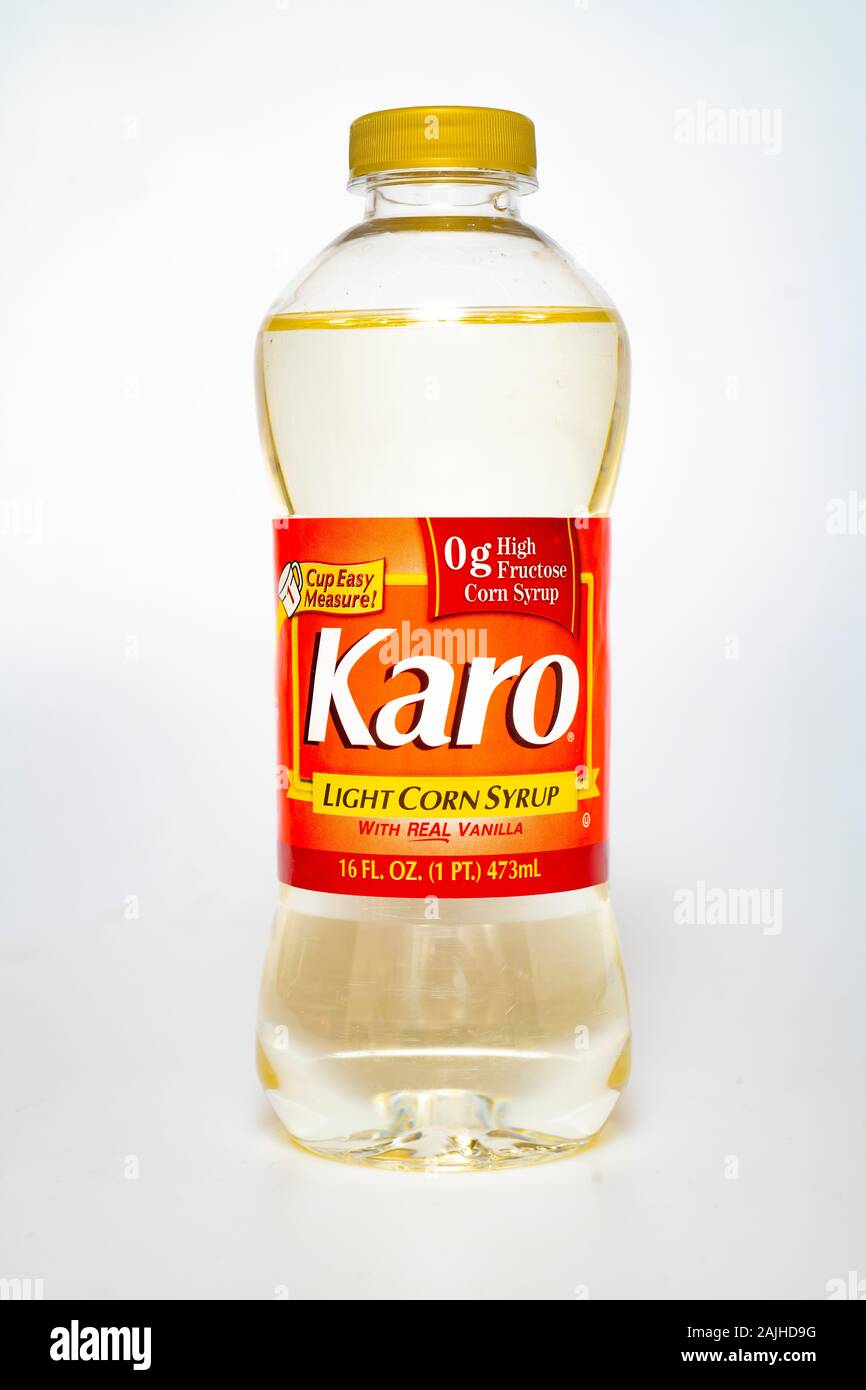 Karo alimentaire light lite avec le sirop de vanille Banque D'Images