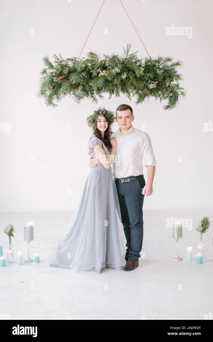 Robe bleu et blanche mariage hotsell