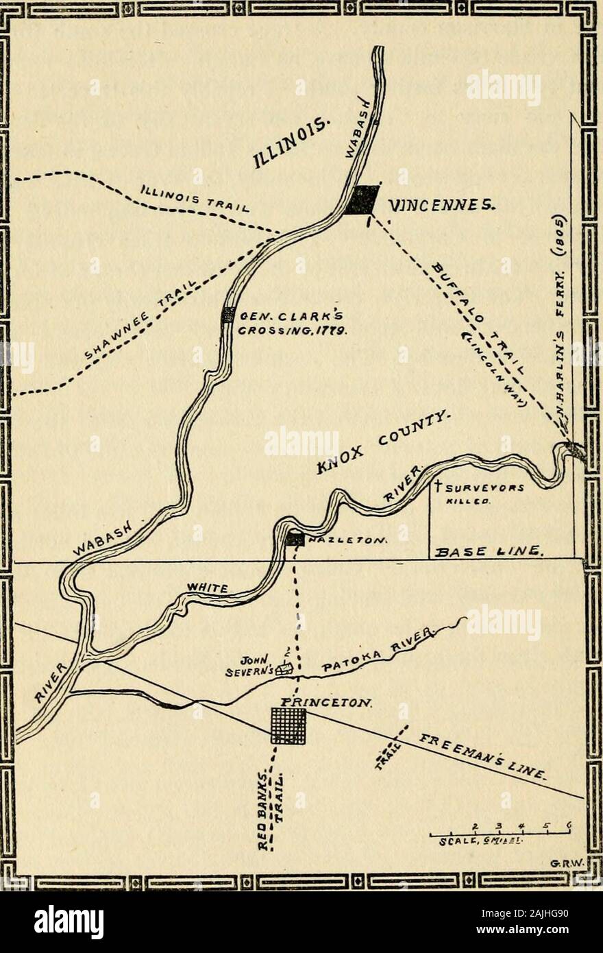 Les publications de la Société d'histoire de l'Indiana . er, et de nombreux pionniers sont venus vers l'Indiana,par ce flux.26 Il semble y avoir eu une piste indienne cinq milles southof ce qui est aujourd'hui Léopold, dans Perry comté. Il northwestfrom ont conduit l'Ohio.27 passe presque au nord-ouest de Rome, dans la région de Perry comté, et laissant Cannelton, Tell City et Troyfrom six à huit milles au sud, un Indien route traversait la rivière Anderson un-trois milles au sud-est de Fulda, est passé à travers 24 Samuel McCoys roman, Tecumseh, p. g et 146 CockrumsPioneer ; histoire de l'Indiana, pp. 368 et 369 ; général Gibsonsspeech (Lire). 25 Voir Loi Banque D'Images