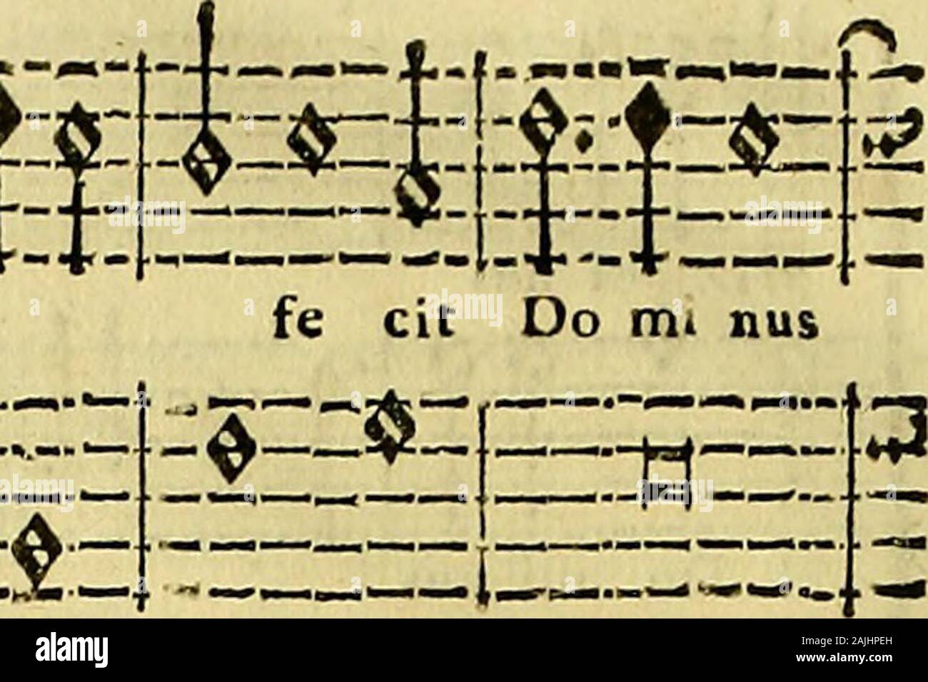 Esemplare, o sia, Saggio di pratico fondamentale contrappunto sopra il canto fermo . iiiii 4 " e di Ssec". quam fé cit Banque D'Images